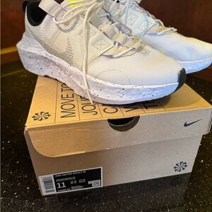 Nike Crater Impact SE in White and Volt